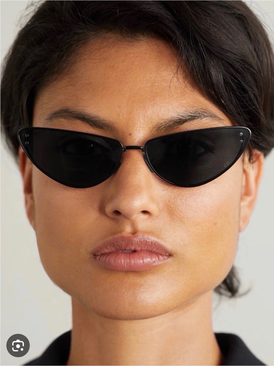 Dior Black Slim Cat-Eye Sunglasses for Women